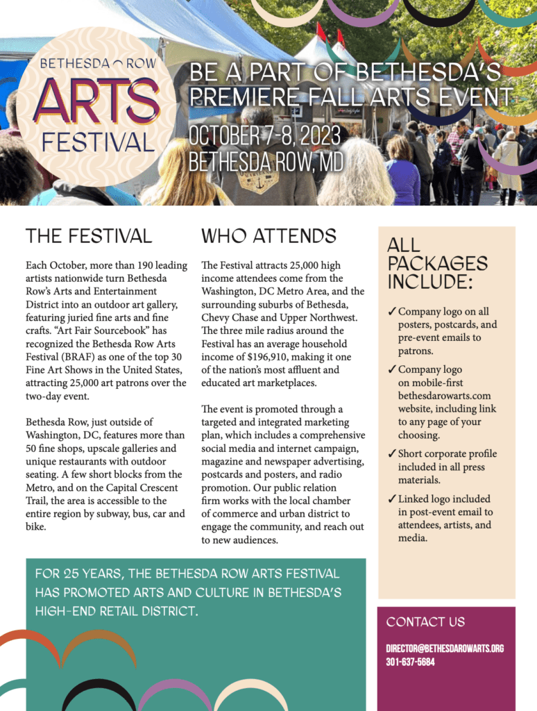 Bethesda Row Arts Festival The premier fine arts festival in the